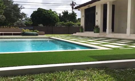 √ 7 Design Artificial Grass Around Pool Installation Of Synthetic