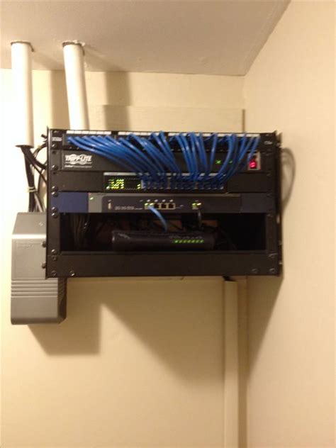 Get a rack mount network switch and mount it to the. Home Network Rack Internet backbone wiring | Computer Network | Pinterest | Home, Home network ...