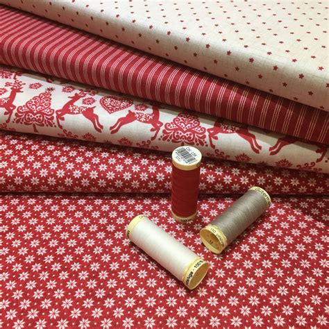Just Beautiful The New Red Scandi Christmas Fabrics From Makower Uk 😊