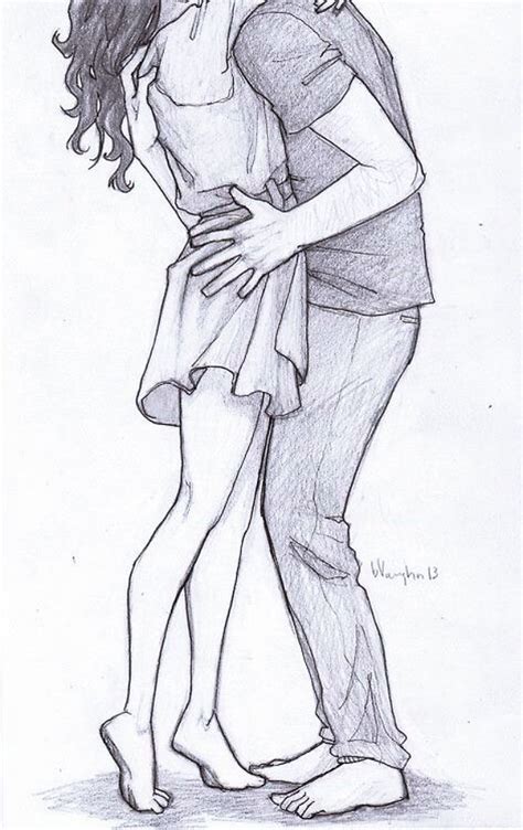 Romantic Couple Hugging Drawings And Sketches Buzz Couple