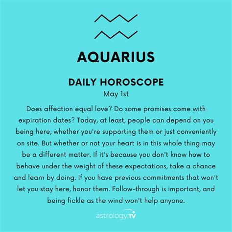Enjoy Your Daily Horoscope From Astrologytv In 2020 Aquarius Daily