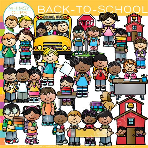 Back To School Time Clip Art Images And Illustrations Whimsy Clips