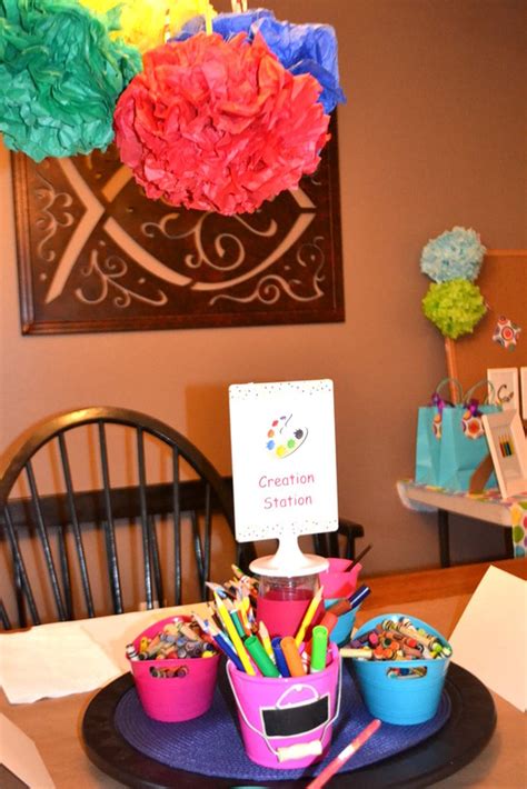 Arts And Crafts Arts And Craft Party Party Ideas Photo 1 Of 23 Catch My