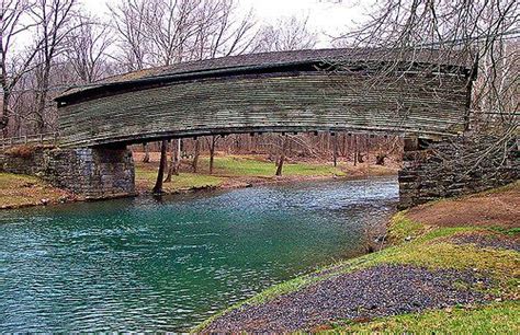 Virginias Oldest Covered Bridge Old Bridges Bridge Covered Bridges