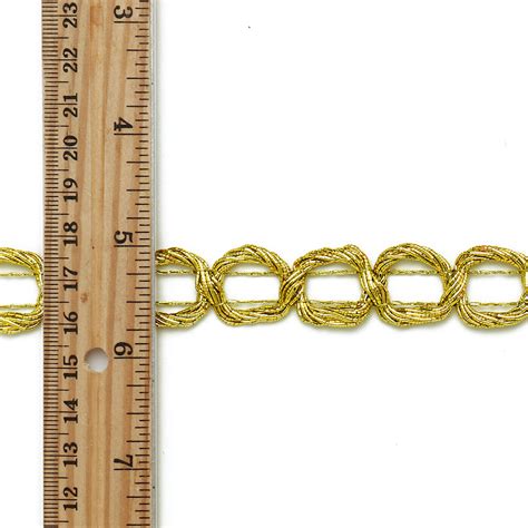 Metallic Gold Braid Trim 20mm 34 Joyce Trimming