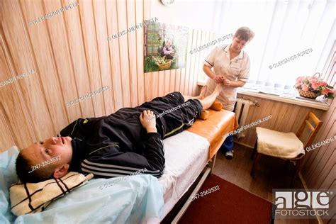 massage therapy in military hospital ukraine during ukrainian russian conflict military