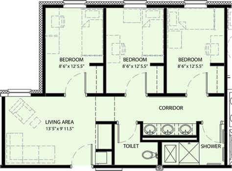 University Commons Pricing And Floor Plan University Housing The