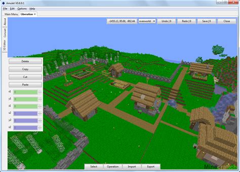 Редактор карт Amulet Map Editor Программа для Minecraft Minecraftch