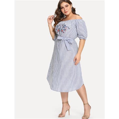 Buy Plus Size Women Dress Sexy Boat Neck Half Sleeves Appliques Ankle