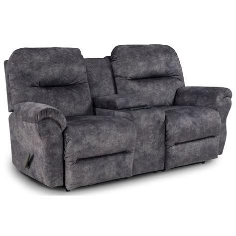Rocking Reclining Loveseat With Storage Console By Best Home