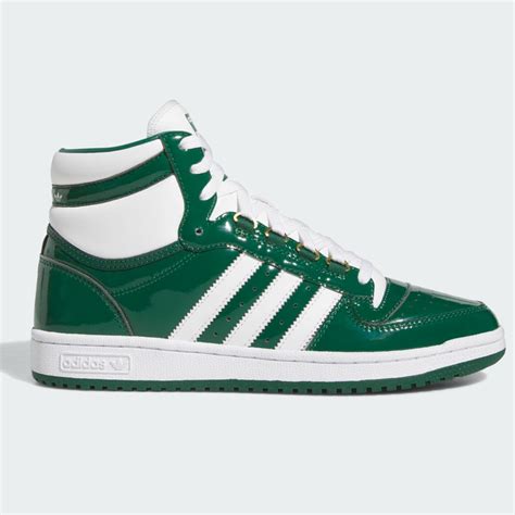 Adidas Top Ten Patent Leather Green White Puffer Reds