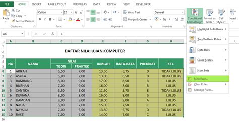 Cara Menandai Sel Baris Dan Kolom Aktif Di Excel Rumus Excel