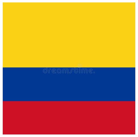 Colombia Flag Republic Of Colombia Stock Vector Illustration Of