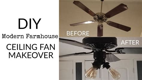 How To Diy Ceiling Fan Makeover Tutorial Modern Farmhouse