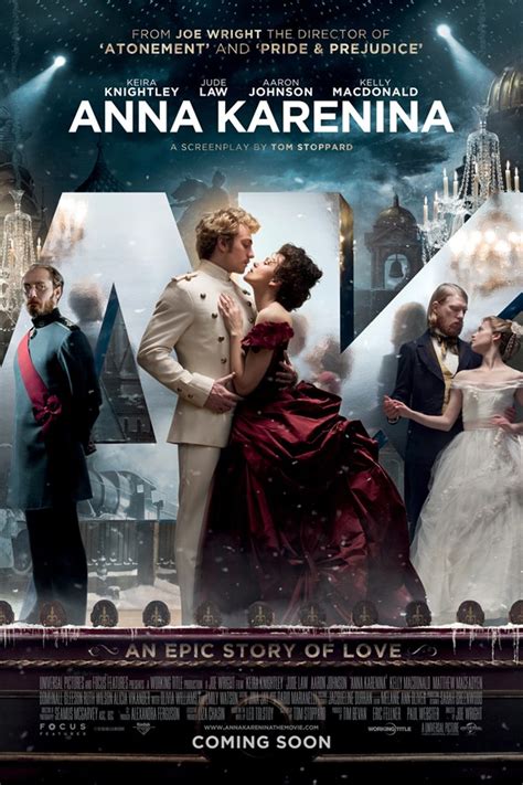 Anna Karenina 2012 Movie Trailer Poster Joe Wright Keira Knightley Filmbook
