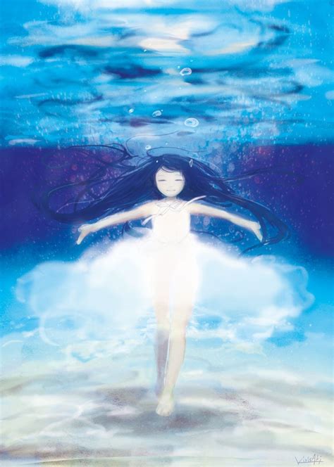 Anime Girl Underwater Anime Pinterest The Row