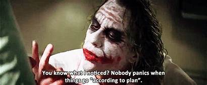 Plan Joker Batman According Planning Don Things