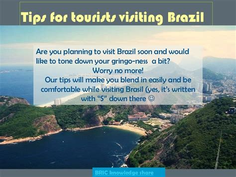 Tips For Tourists Visiting Brazil