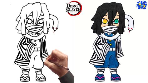 Download Demon Slayer Drawing How To Draw Obanai Iguro From Demon