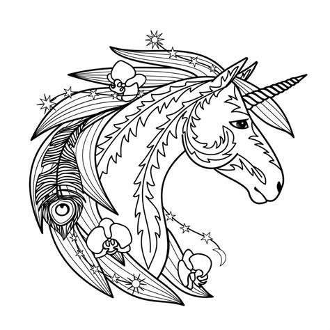 Vorlagen pegasus und pferd mit flügeln ausdrucken. Mandala Motiv, Ausmalbild: Einhorn | Drawings, Horse ...