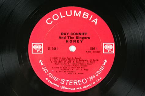 Ray Conniff Lp “honey” Columbia Cs 9661 Vinyl Record Lp Stereo