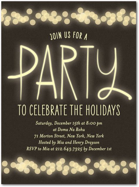 Holiday Party Flyer Idea | Holiday party invitations, Christmas party invitations, Holiday ...