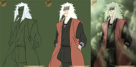 Three Stages Jiraiya Sama By Desert F On Deviantart