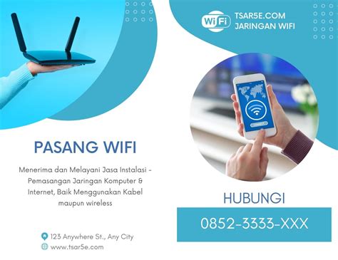 √ Contoh Brosur Promosi Wifi Untuk Bisnis Jaringan Rt Rw Net