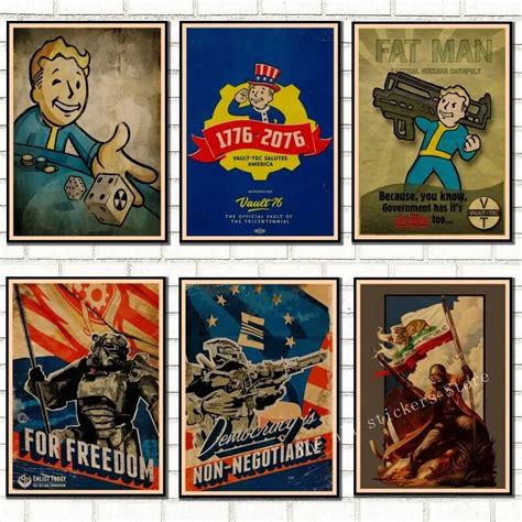 Cheap Offer Of Fallout 3 4 Game Poster Fallout Series Game Retro Poster