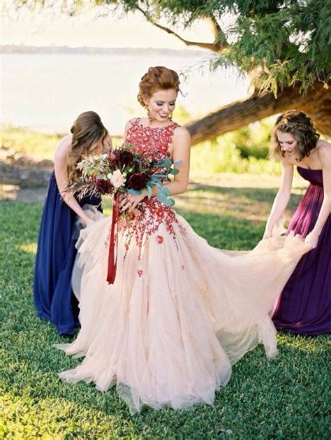 Non Traditional Wedding Dresses With Color Jenniemarieweddings