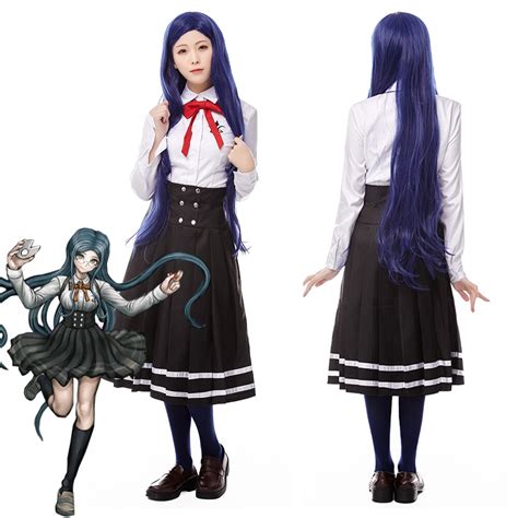 Hot Game Danganronpa Trigger Happy Havoc Cosplay Costume Cos Shirogane Tsumugi V3 Preppy Style