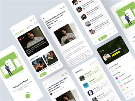 News Feed App Ui Design Concept Uplabs