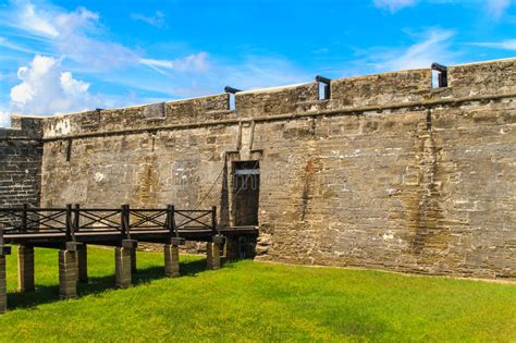St Augustine Fort Castillo De San Marcos Stock Image Image Of