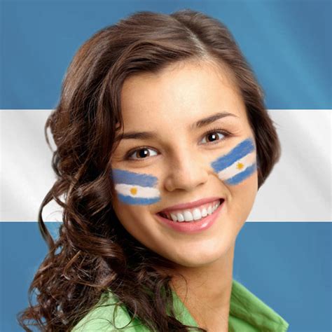 Flag Of Argentina Online Face Painting For Your Portrait Photo