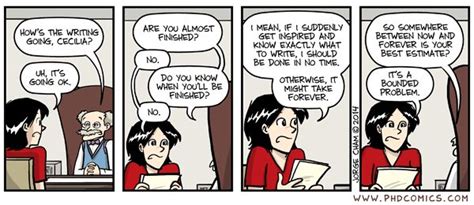 But in literature, scholarship must also bring pleasure. PHD Comics. Also true for faculty writing articles and ...