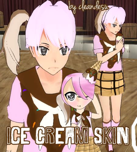 R Eq W Ice Cream Skin For Yandere Simulator By Cleandesu On Deviantart