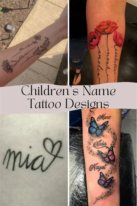 57 Sweetest Kids Name Tattoos Ideas Tattooglee Baby Tattoos