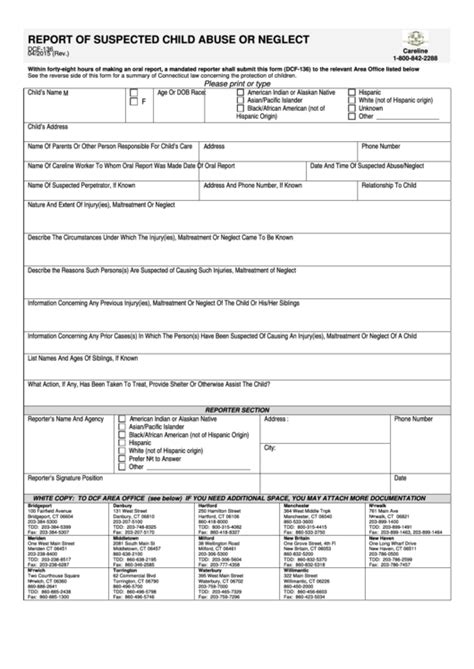 Dcf 136 Fillable Form Printable Forms Free Online