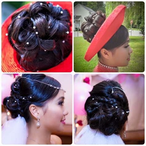 Hairstyle With Vietnamese Traditional Ao Dai Traditional Hairstyle