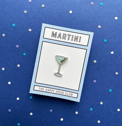 Martini Cocktail Enamel Pin Drinks And Alcohol Themed T Etsy In 2021 Enamel Pins Pin