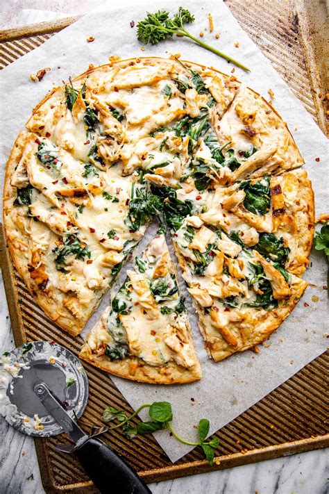 Chicken Alfredo Pizza Recipe How To Make The Best White Pizza