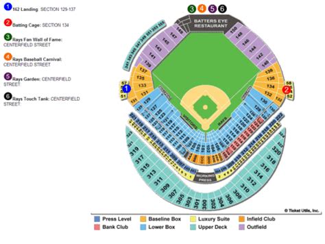Tropicana Field Interactive Seating Chart Labb By Ag