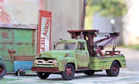 Monogram 1955 Ford F600 Wrecker Truck 124 125 For Junkyard Diorama