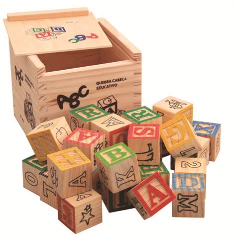 27 Pcs Wood Alphabet Blocks Letters Stacking Building Blocks