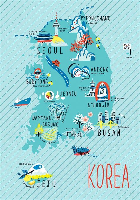 South Korea Tourist Attractions Map Best Tourist Places In The World