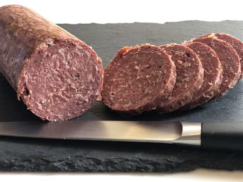 Beef And Pork Summer Sausage Uncured And Smoked Tussock Sedge Farm
