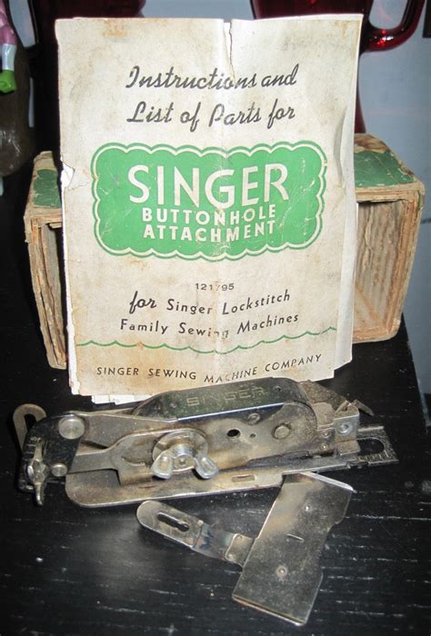 Vintage Singer Buttonhole Attachment No C W Original Etsy