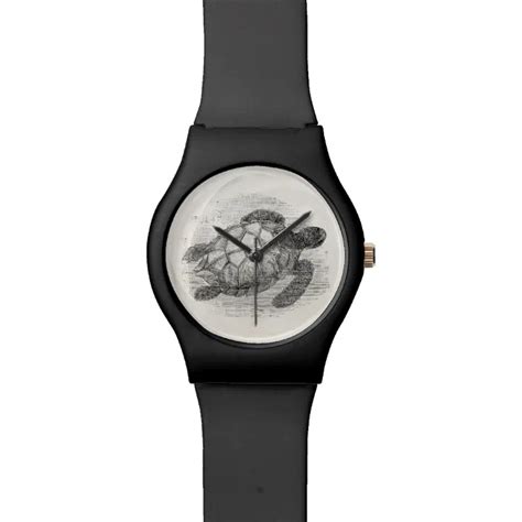 Vintage Sea Turtle Personalized Marine Turtles Wristwatch Zazzle