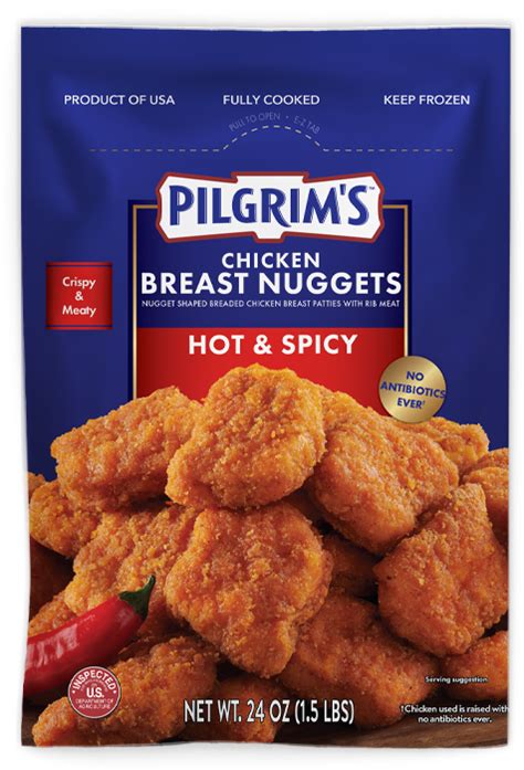 New! Pilgrim's Hot & Spicy Chicken Breast Nuggets - Pilgrim's