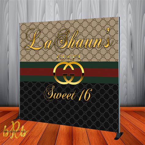 Gucci inspired Backdrop - Step & Repeat - Designed, Printed & Shipped ...